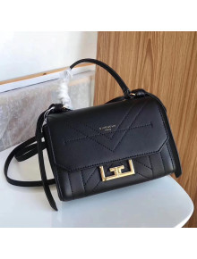 Givenchy Calfskin Leather Mini Eden Bag Black 2019