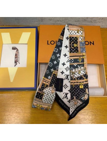 Louis Vuitton Let's Go BB Silk Bandeau Scarf 5x120cm Black 2021