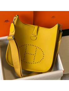 Hermes Evelyne Bag 29cm in Togo Calfskin Amber Yellow 2021