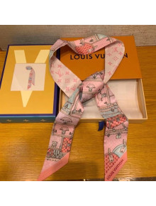 Louis Vuitton Let's Go BB Silk Bandeau Scarf 5x120cm Light Pink 2021