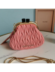 Miu Miu Belle Nappa Leather Chain Mini Bag 5BP016 Pink 2021