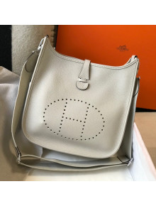 Hermes Evelyne Bag 29cm in Togo Calfskin Pearly Grey 2021
