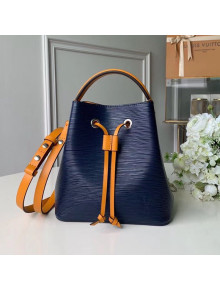 Louis Vuitton NéoNoé BB Epi Leather Bucket Bag M53610 Indigo Blue/Yellow 2020