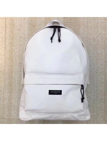 Balenciaga Explorer Cotton Canvas Backpack White 2017