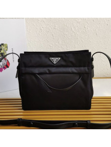 Prada Men's Nylon Messenger Bag 1BC308 Black 2021