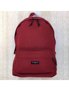 Balenciaga Explorer Cotton Canvas Backpack Red 2017