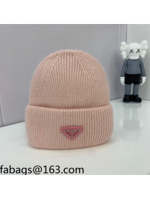 Prada Warm Knit Hat Pink 2021 14