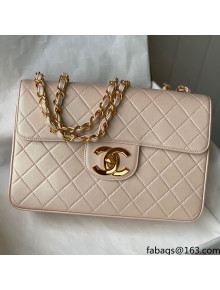 Chanel Vintage Quilted Leather Flap Bag A088 Beige/Gold 2021
