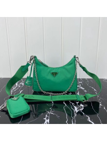 Prada Re-Edition 2005 Nylon Shoulder Bag 1BH204 Green 2020