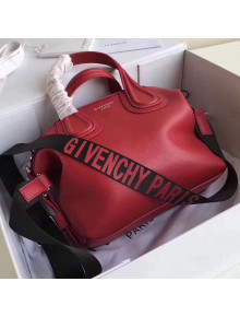 Givenchy Calfskin Paris Mini Nightingale Top Handle Bag Red 2018