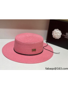 Dior Straw Wide Brim Hat DH31404 Pink 2022