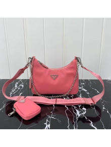 Prada Re-Edition 2005 Nylon Shoulder Bag 1BH204 Pink 2020