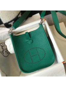 Hermes Evelyne Mini Bag 18cm in Togo Calfskin Emerald Green 2021