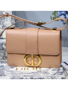 Dior 30 Montaigne CD Flap Bag in Smooth Nude Calfskin 2019
