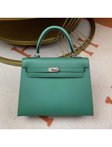 Hermes Kelly 25cm Original Epsom Leather Bag Green