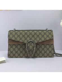 Gucci Dionysus Small GG Canvas Shoulder Bag 400249 Taupe Brown 2021 