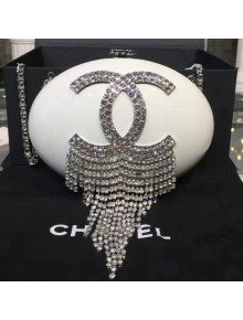 Chanel Resin/Strass Minaudiere Bag White 2018