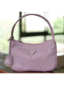 Prada Re-Edition 2000 Nylon Mini-bag 1NE515 Lavender 2020