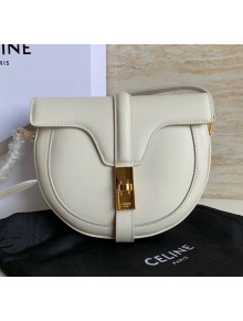 Celine Small Besace 16 Bag in Natural Calfskin White 2020
