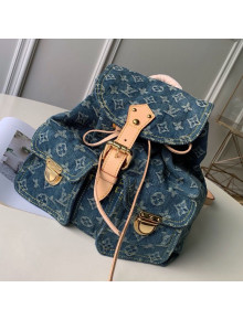 Louis Vuitton Denim Backpack Denim Blue M44460