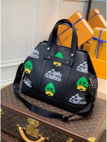 Louis Vuitton Leather Duck Journey Bag M59373 Black 2022 
