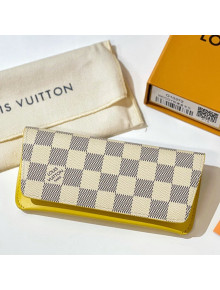 Louis Vuitton Woody Glasses Case Damier Azur Canvas/Yellow 2021