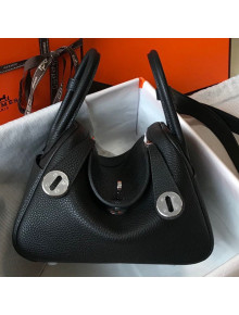Hermes Mini Lindy 21cm in Original Calf Leather Black 2019