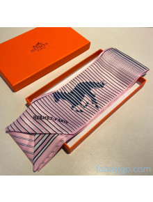 Hermes Silk Twilly Bandeau 8x120cm H123107 Pink 2020