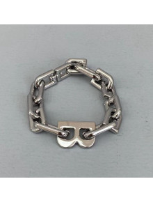 Balenciaga B Chain Bracelet Silver 2021