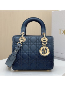 Dior Medium Lady Dior Bag in Indigo Blue Gradient Cannage Lambskin 2021