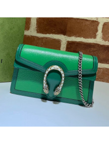 Gucci Dionysus Leather Super Mini Bag 476432 Bright Green 2021