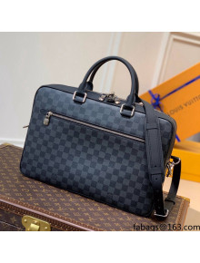 Louis Vuitton Porte-Documents Business Bag in Damier Canvas N50200 Black 2021