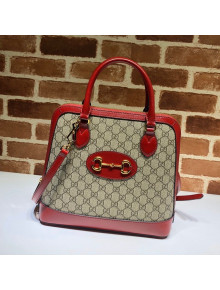 Gucci Horsebit 1955 GG Canvas Medium Top Handle Bag ‎620850 Red 2020