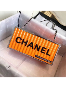 Chanel Evening in Hamburg Minaudiere Bag A94670 Orange 2018