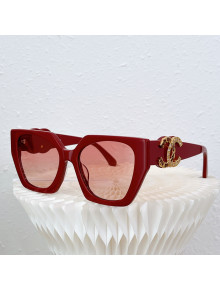 Chanel Sunglasses CHS801105 Red 2022