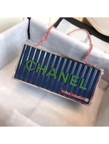 Chanel Evening in Hamburg Minaudiere Bag A94670 Blue 2018