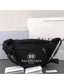 Balenciaga Cotton Canvas Explorer Belt Bag Black/White 2018