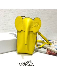 Loewe Elephant Pocket in Classic Calfskin Yellow 2021