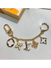 Louis Vuitton Fleur de Monogram Bag Charm and Key Holder Apricot/Gold 2021