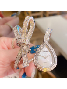 Chanel Crystal Bow Bracelet/Watch 2022 08