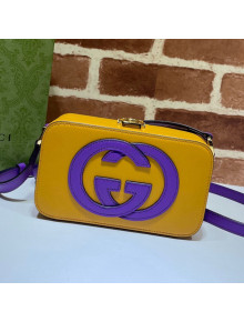 Gucci Leather Interlocking G Mini Bag 658230 Yellow/Purple 2021