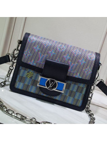 Louis Vuitton Mini Dauphine Monogram Pop Print Shoulder Bag M55454 Blue 2019