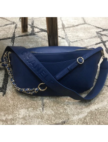 Chanel x Pharrell Calfskin Leather Waist Bag/Belt Bag Blue 2019