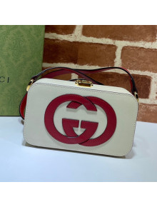 Gucci Leather Interlocking G Mini Bag 658230 White/Red 2021
