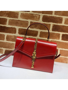 Gucci Sylvie 1969 Vintage Small Top Handle Bag ‎602781 Red 2020