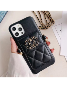 Chanel 19 Pouch iPhone Case Black 2021