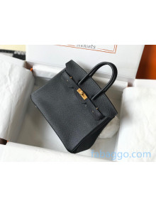 Hermes Birkin Bag 25cm in Epsom Calfskin Black/Gold (Half Handmade) 2021