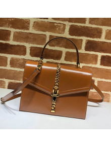 Gucci Sylvie 1969 Vintage Small Top Handle Bag ‎602781 Brown 2020