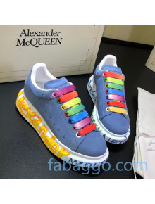 Alexander McQueen Velvet Graffiti Sneakers 09 2020 (For Women and Men)