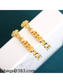 Versace Logo Earrings Gold 2021 110847